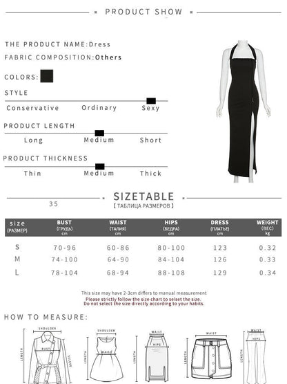 liwuka Fashion Sexy Halter Slash Neck Solid Black Slim Long Dresses Women Spring Summer New Elegant Party Night Dress