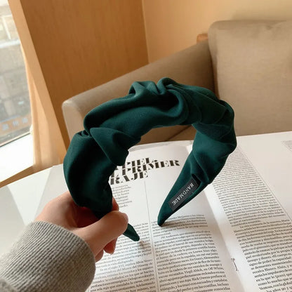 liwuka Satin Wide Hairband Hair Hoop Bow Hair Band Headbands Women Head Band Headdress Ladies Hair Accessories Girl Headwear Tiara