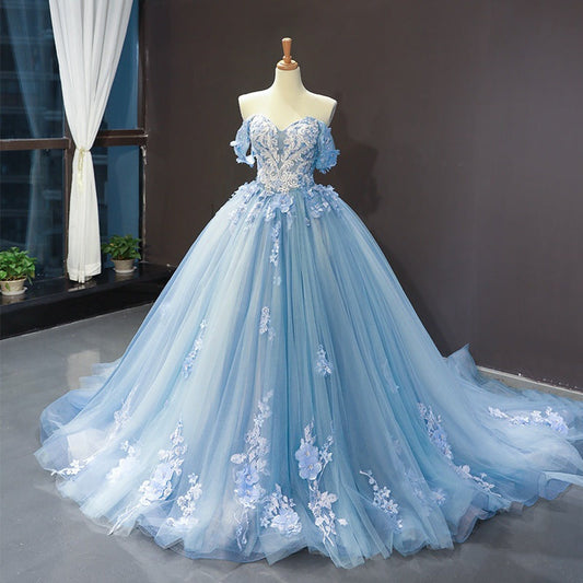 liwuka-shop prom dresses Colorful 2024 New Summer Bridal Solo Pettiskirt off-Shoulder Trailing Wedding Princess Dress