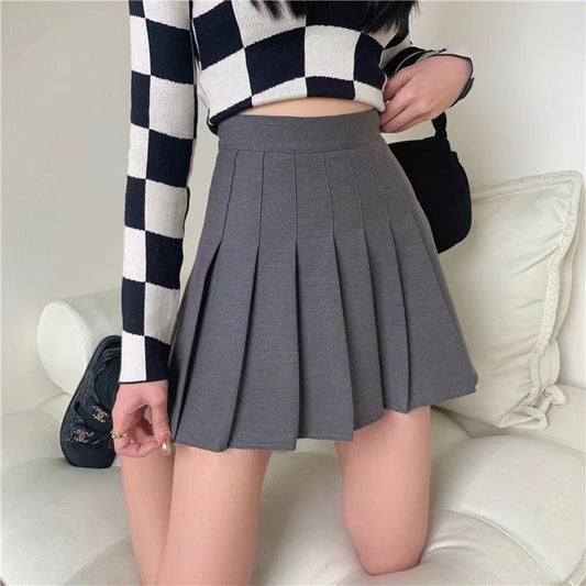 liwuka-shop outfit New Pleated Skirt Summer Women's Gray High Waist Spring Suit Jk 2024 New Short Skirt Summer