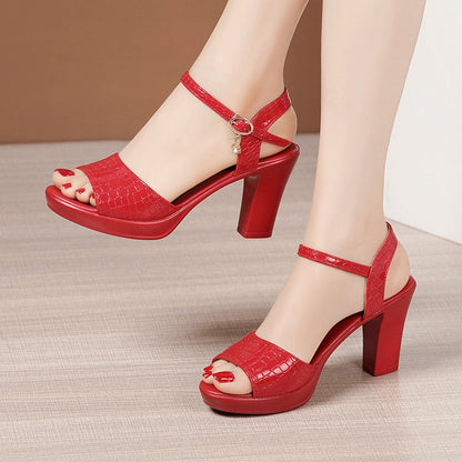 liwuka 32-43 Sexy Peep Toe Ladies Summer Shoes For Dress Women Wedge Heel Sandals High Heel Woman New Female Platform Sandals