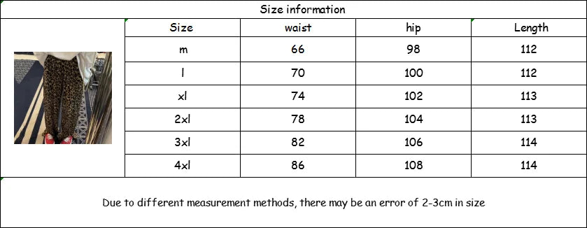 liwuka Leopard Print Slit High Waist Wide Leg Pants Fashion Street Loose Casual Pants Retro All-match Trousers Streetwear Women