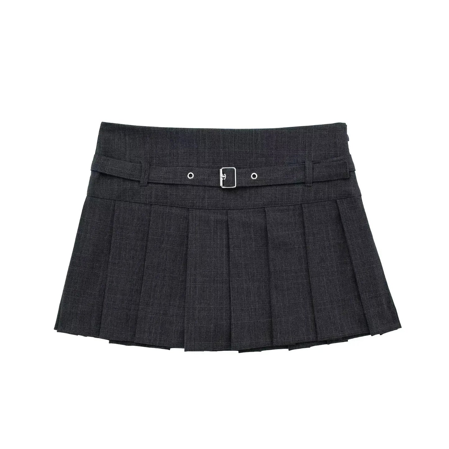 liwuka Vintage Pleated Skirt Women Y2K Streetwear High Waist A-line Slim Preppy Style Mini Skirt Shorts Autumn School Fashion