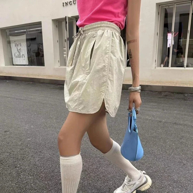 liwuka Vintage Cargo Skirt Women Streetwear Y2k Sports Fashion Sexy Casual Mini Skirts Safari Style A-line Summer Short Skirt