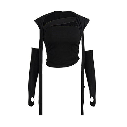 liwuka NEW Summer Sexy Goddess Cosplay Dress Aesthetics Dune For Woman Hooded Fancy Role Play Halloween Costumes Gothic Style