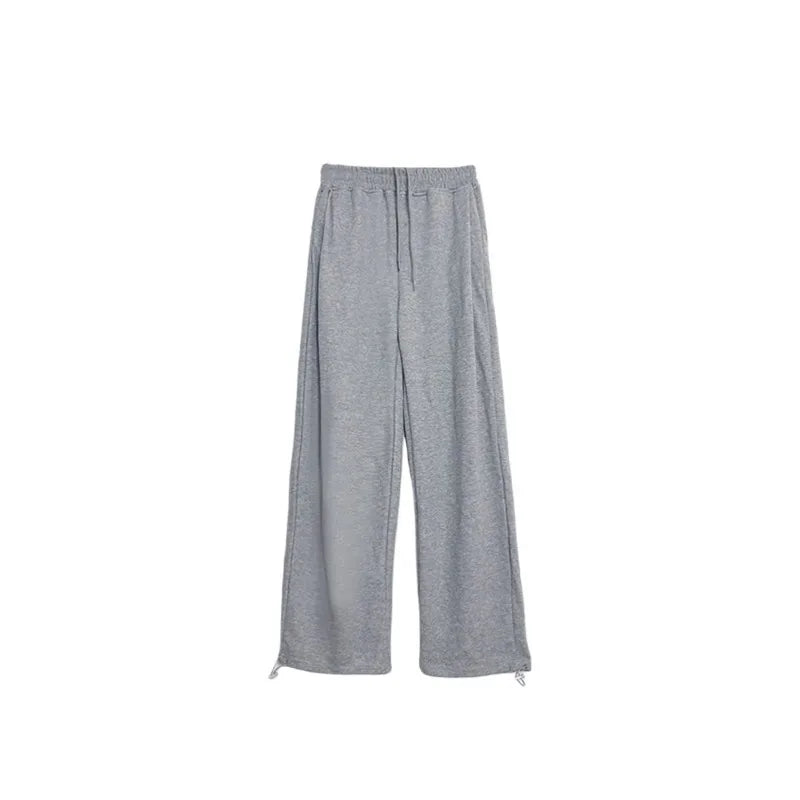 liwuka Oversized Grey Women Sweatpants Korean Fashion Jogging Basic Straight Baggy Sport Pants Casual Trousers Summer Hip Hop