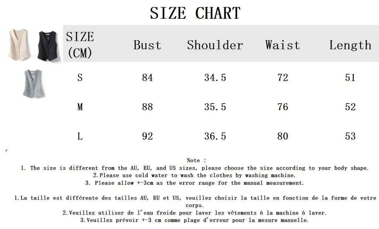 liwuka 2024 Summer New White Vest Women Chic Casual V-neck Single Breasted Sleeveless Waistcoat Elegant Fashion Office Lady Camis Tops