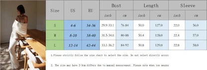 liwuka Women's Summer Slash Neck Sunscreen Maxi Dress 2024 Chic Long Sleeve Bodycon Knitted Vestidos Female Elegant Holiday Beachwear