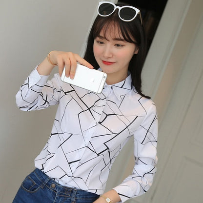 Women Tops And Blouses Office Lady Blouse Slim Shirts Women Blouses Plus Size Tops Casual Shirt Female Blusas