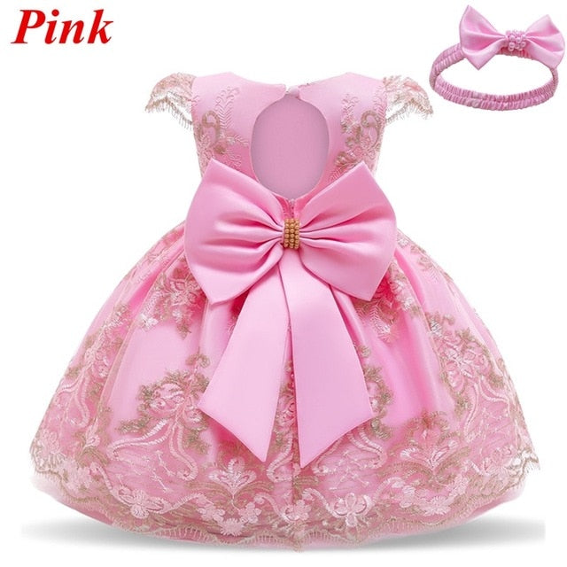 Baby Girls Christmas Dress 3 6 9 12 18 24 Months Toddler Newborn Lace Princess Dress 1 Year Old Birthday Party New Year Costume