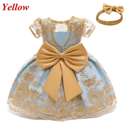 Baby Girls Christmas Dress 3 6 9 12 18 24 Months Toddler Newborn Lace Princess Dress 1 Year Old Birthday Party New Year Costume