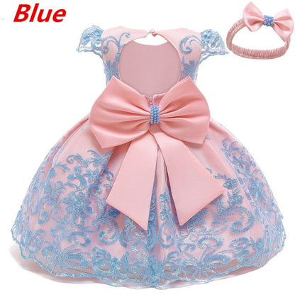 Baby Girls Christmas Dress 3 6 9 12 18 24 Months Toddler Newborn Lace Princess Dress 1 Year Old Birthday Party New Year Costume