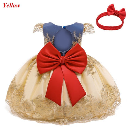 Baby Girls Christmas Dress 3 6 9 12 18 24 Months Toddler Newborn Lace Princess Dress 1 Year Old Birthday Party New Year Costume