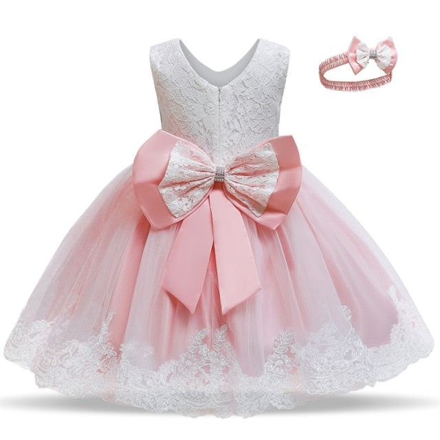 Baby Girls Christmas Dress 3 6 9 12 18 24 Months Toddler Newborn Lace Princess Dress 1 Year Old Birthday Party New Year Costume