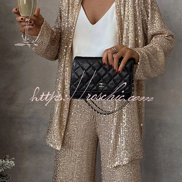 Party Scene Sequin Open Front Long Sleeve Drape Coat