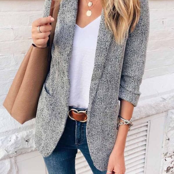 Casual Slim Suit Jacket Tops(4 Colors)