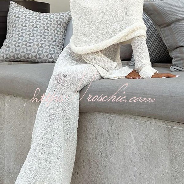 Marisol Ribbed Boucle Material Draped Off Shoulder Stretch Vacation Maxi Dress