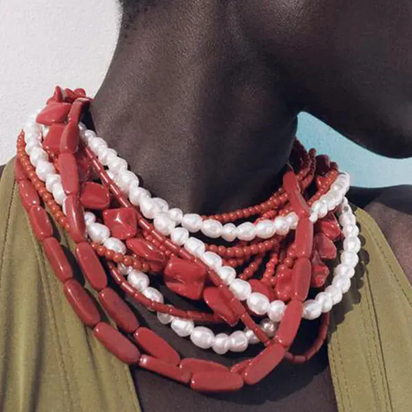 Personalized Handmade Beaded Collarbone Necklace