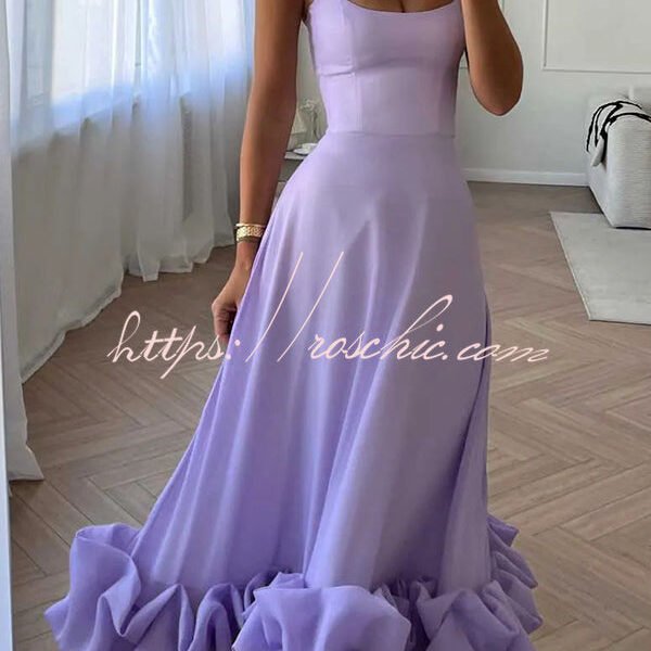 Midnight Girl Flounce Bustier Banquet Party Midi Dress