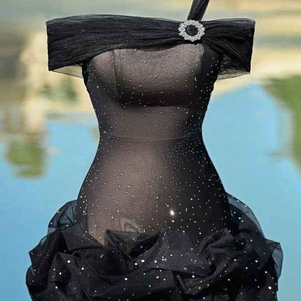 Glitter Black Bodycon Homecoming Dress Mini Birthday Dress  S233