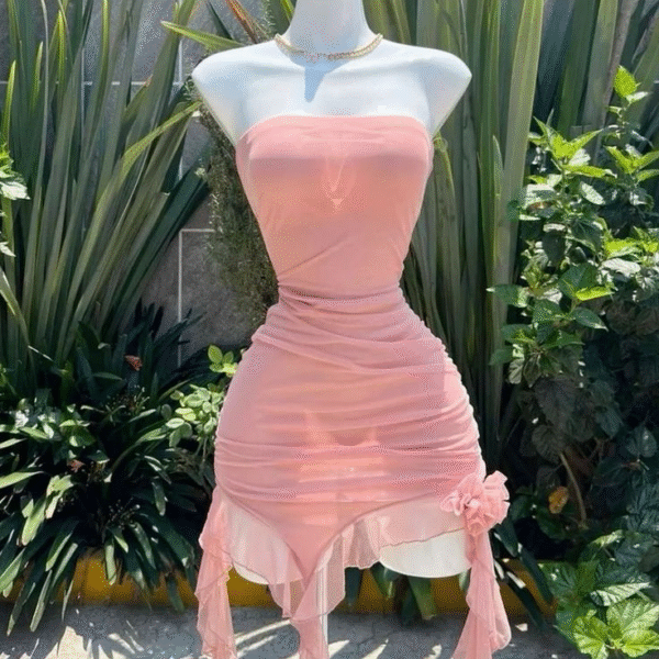 Sexy Sleeveless Hot Pink Sheath Cocktail Dress Short Party Dress S231