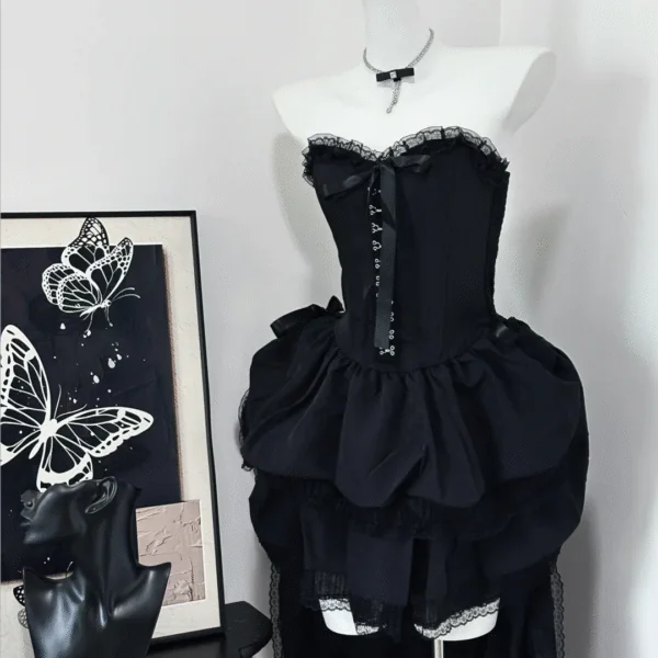 Sexy Strapless Black Sweetheart Neck A Line Short Party Dress Graduation Homecoming Dress S627