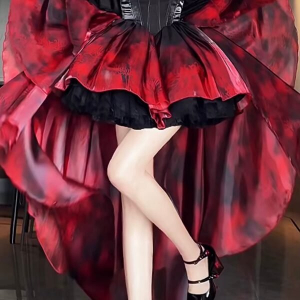 Ball Gown Party Dress Lolita Dress Christmas Dress Burgundy Birthday Dresses SD1132