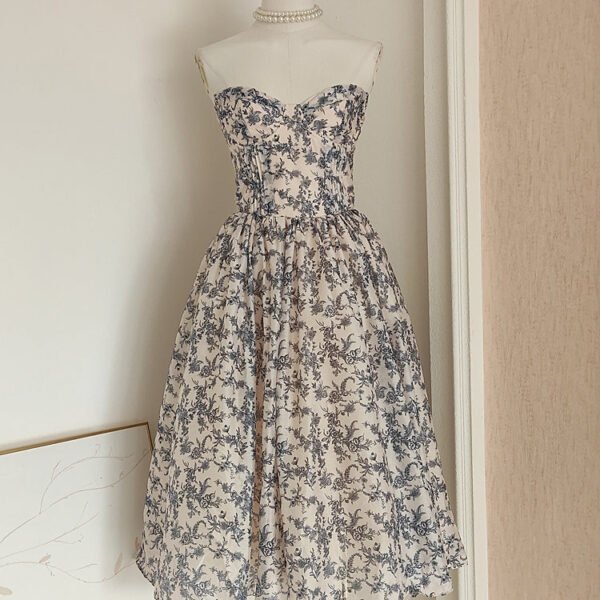 Sexy A line Sweetheart Floral Holiday Dress Travel Vacation Dresses Birthday Dress SD1250