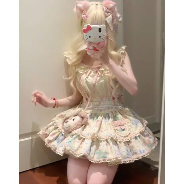 Chic Ball Gown Square Neckline Lace Lolita Dress Birthday Dresses Birthday Outfits SD1209