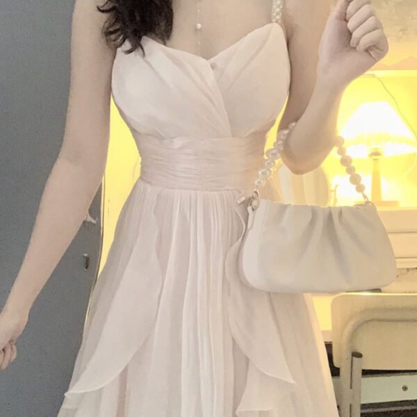 Sexy A Line Spaghetti Straps Champagne Prom Dresses Night Dress Birthday Outfits SD1215